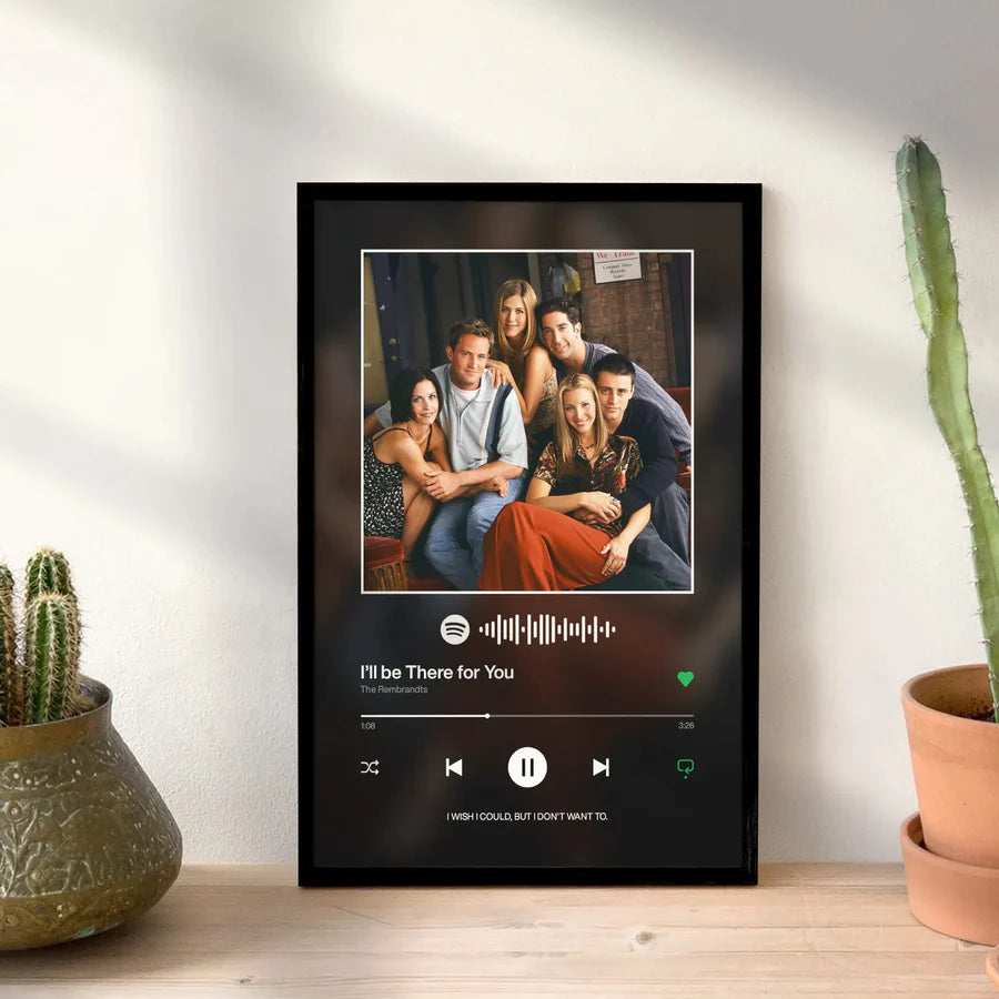 Personalized Music Plaque - Blurred Image Backdrop