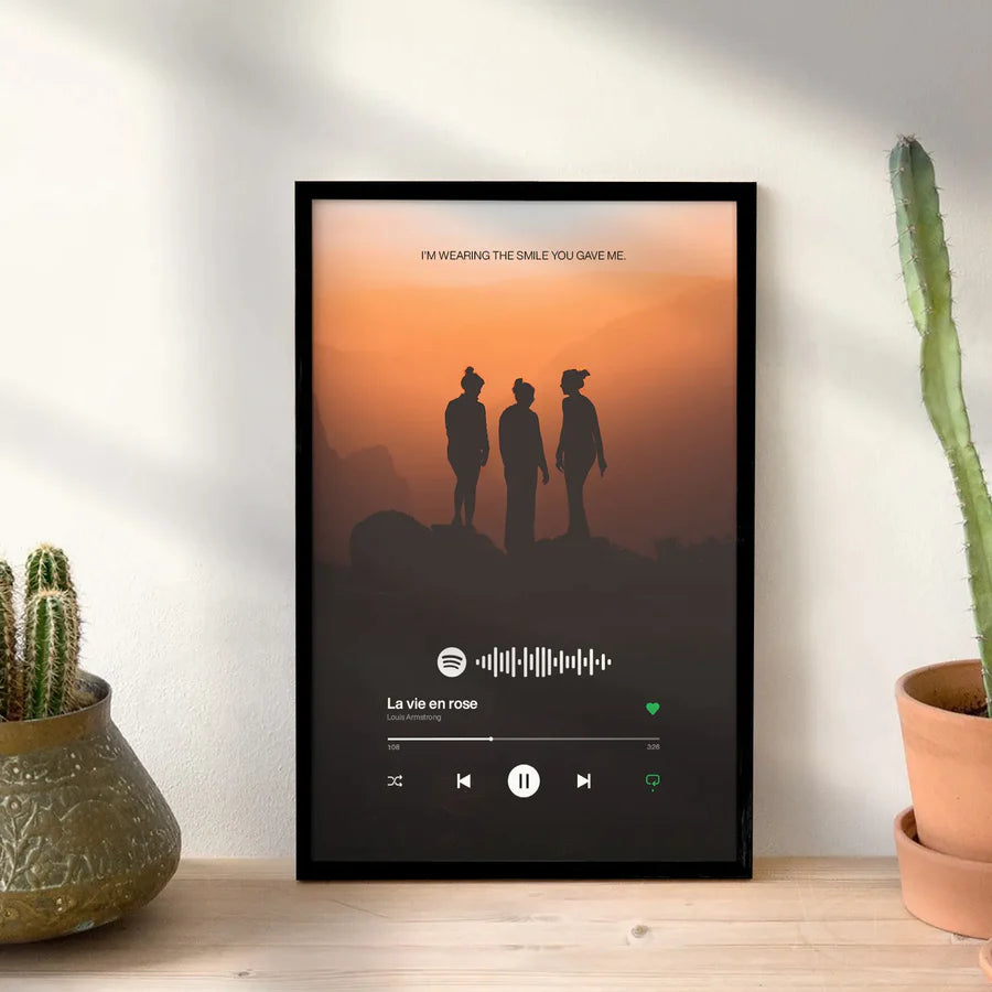 Personalized Music Plaque - Full Image Filled