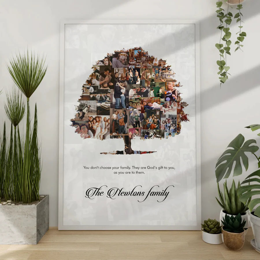 Personalized Family Tree Collage With Message