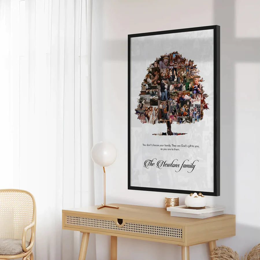 Personalized Family Tree Collage With Message