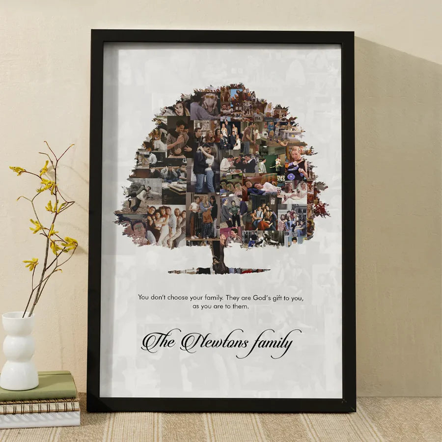 Personalized Family Tree Collage With Message